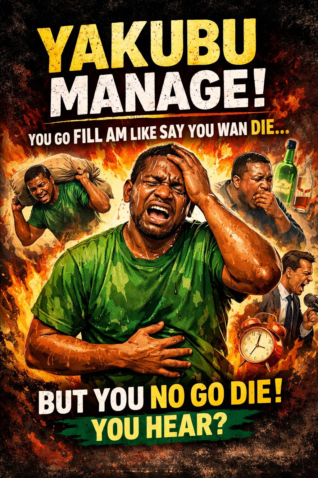 Yakubu manage, you will fill it like you want to die but you will not die, is that clear.