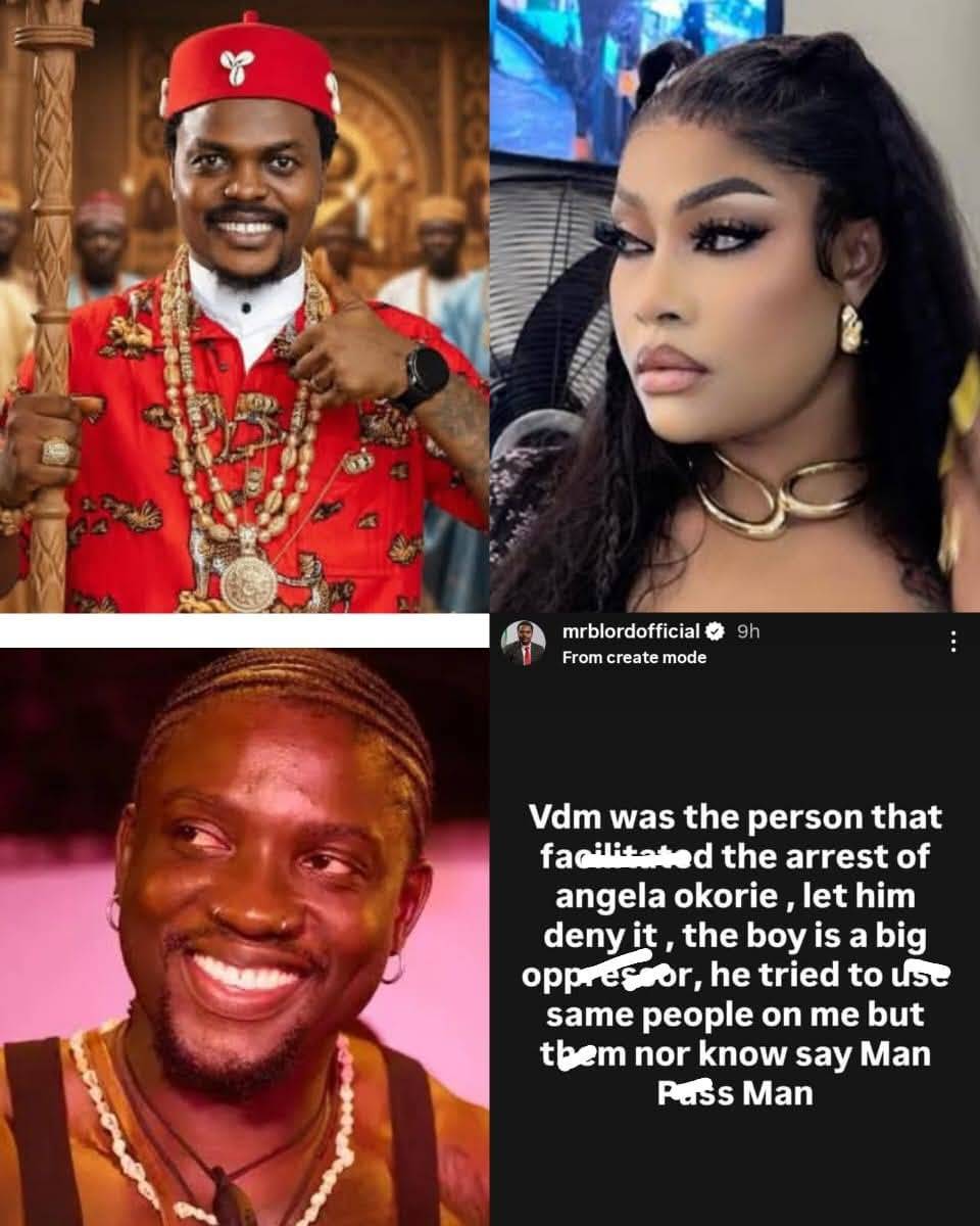 "Verydarkman was the one that fácilitát£d the arrest of Angela Okorie" Blord alleges