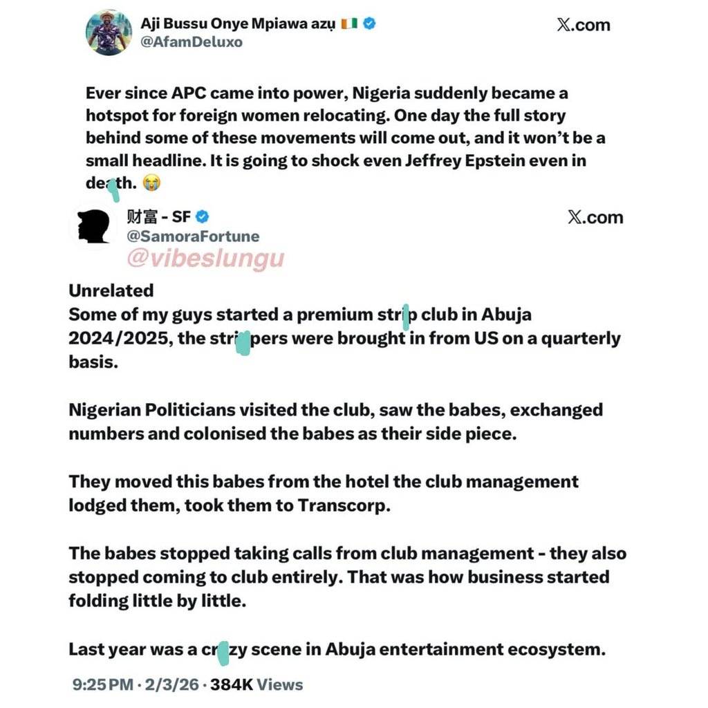 This Abuja gist has people talking nonstop ๐ณ
Claims are flying, receipts are missing, and opinions...