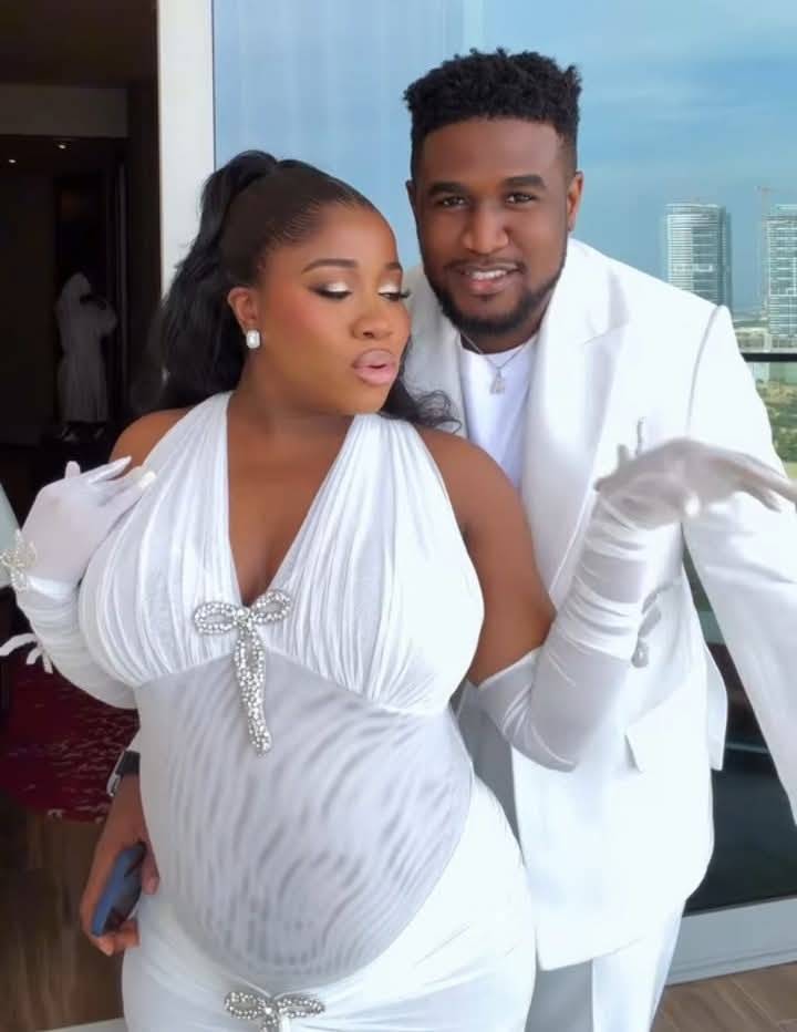 All eyes were on Veekee James and Femi Atere as they slayed in matching outfits for their gender rev...