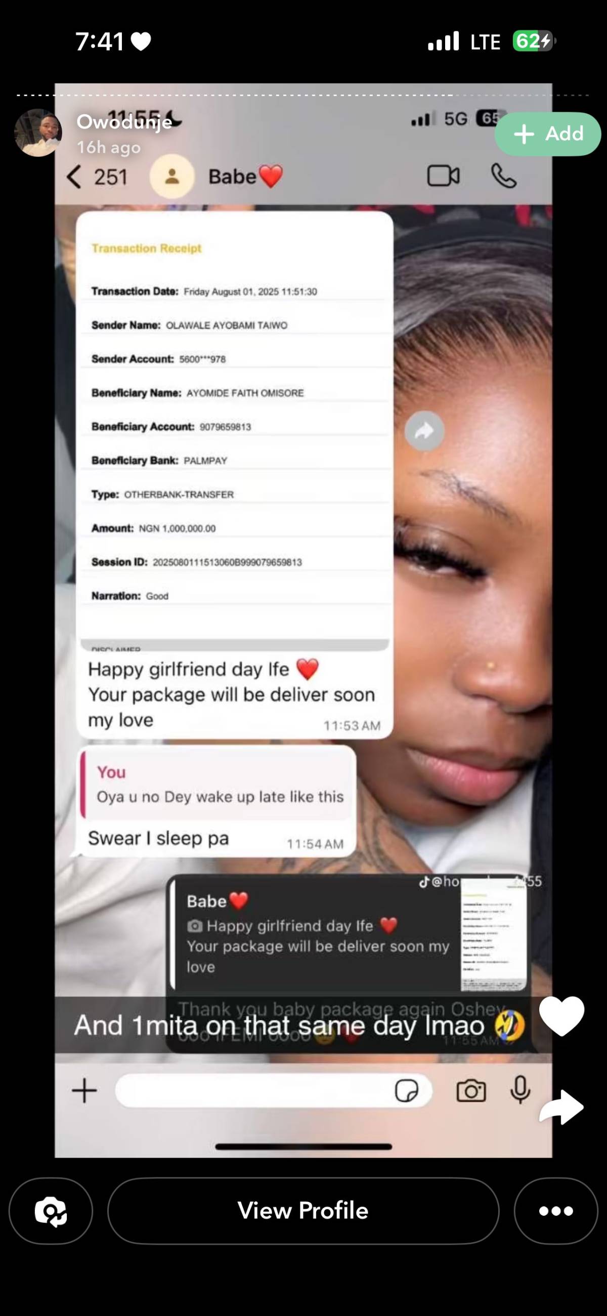 He press money o. He do normal. They still knack him babe. If you like, no wise up Dey press money l...
