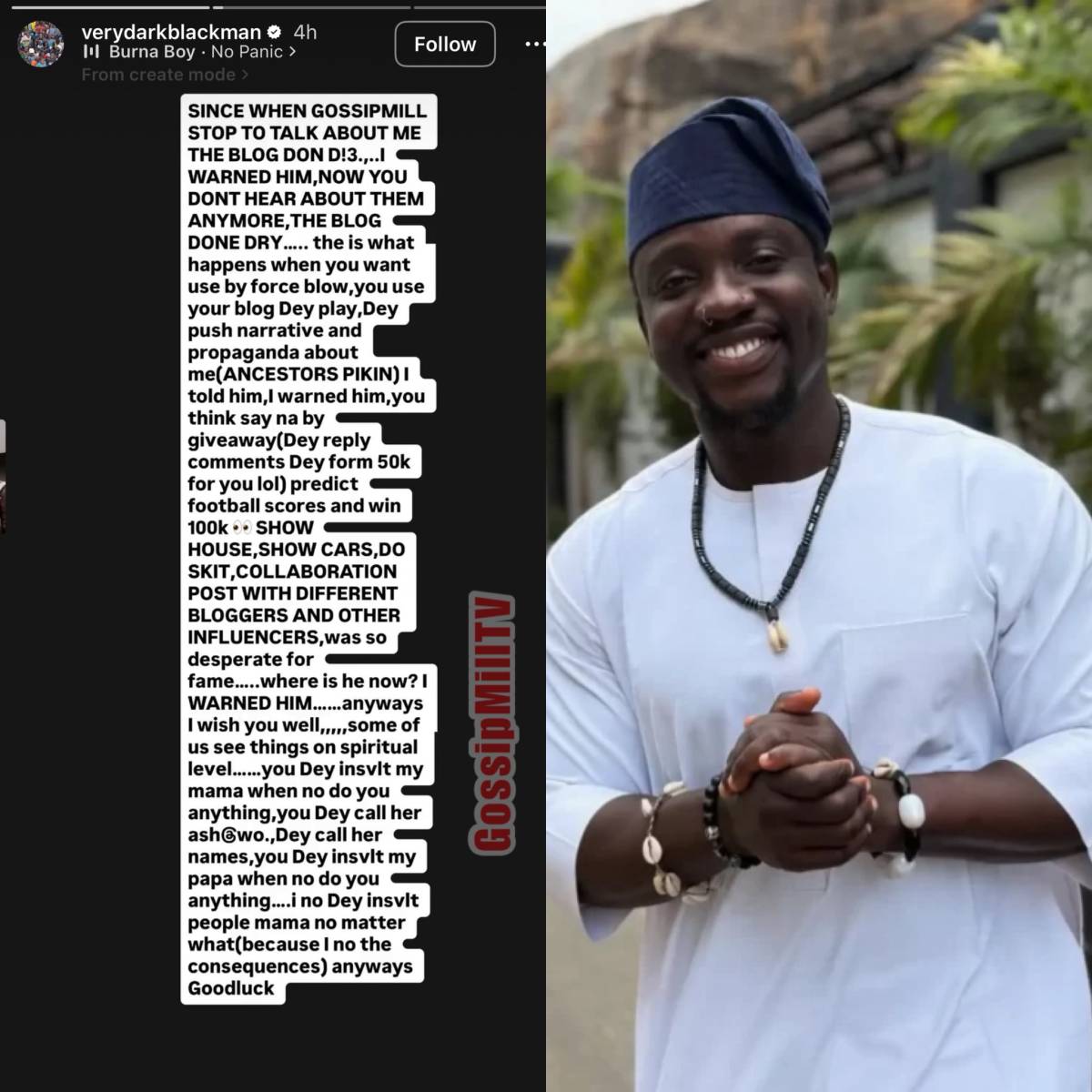 Breaking News: “Since GossipMill Stopped Posting about Me on their Blog, their Blog D!£d, we no long...