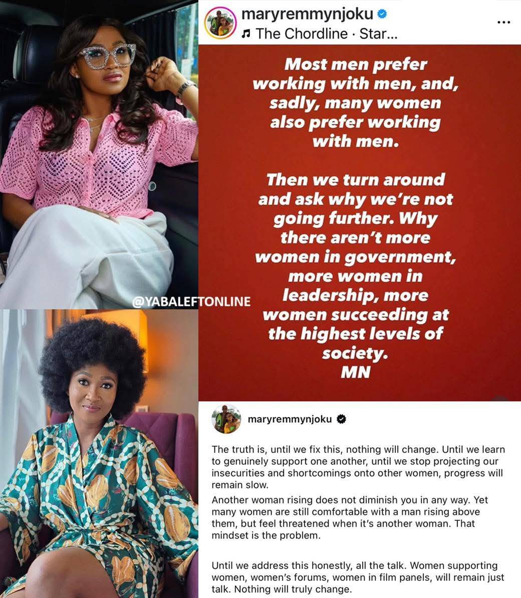 "Many women are comfortable with a man rising above them, but feel threatened when it’s another woma...