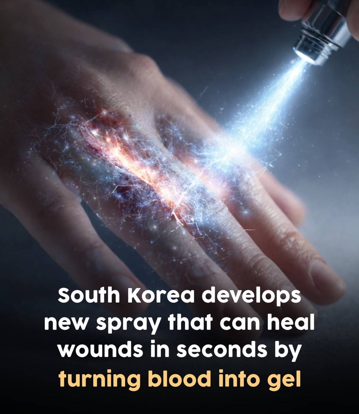 A wound spray that works in under ONE second? π€―
Researchers at Korea Advanced Institute of Science...