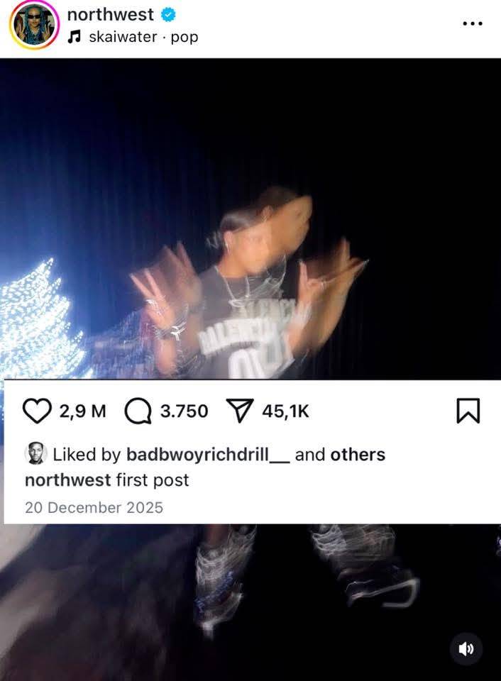 Bruh! Ye’s daughter, North West, has 6 posts on her IG page, & each post has at least 1M likes😳‼️