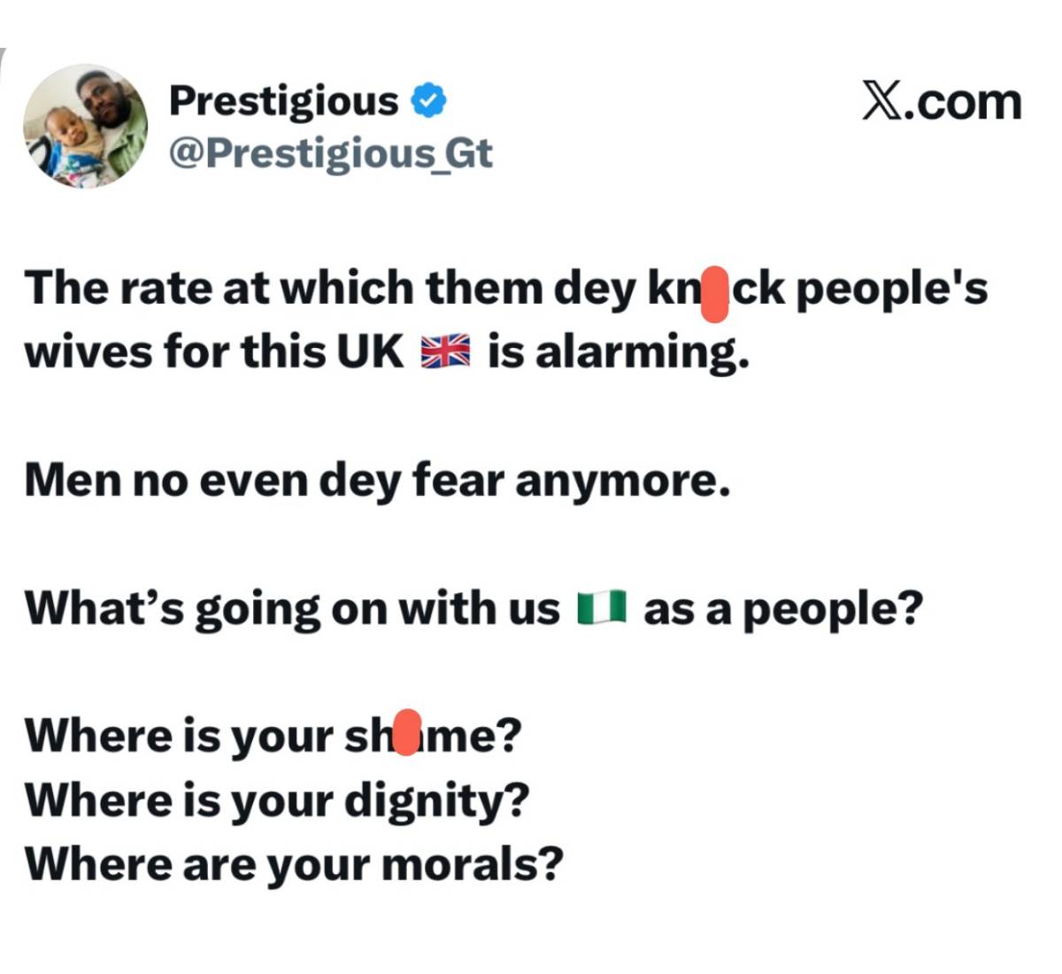 UK-based Nigerian man raises alarm over infidelity among Nigerian men abroad😲