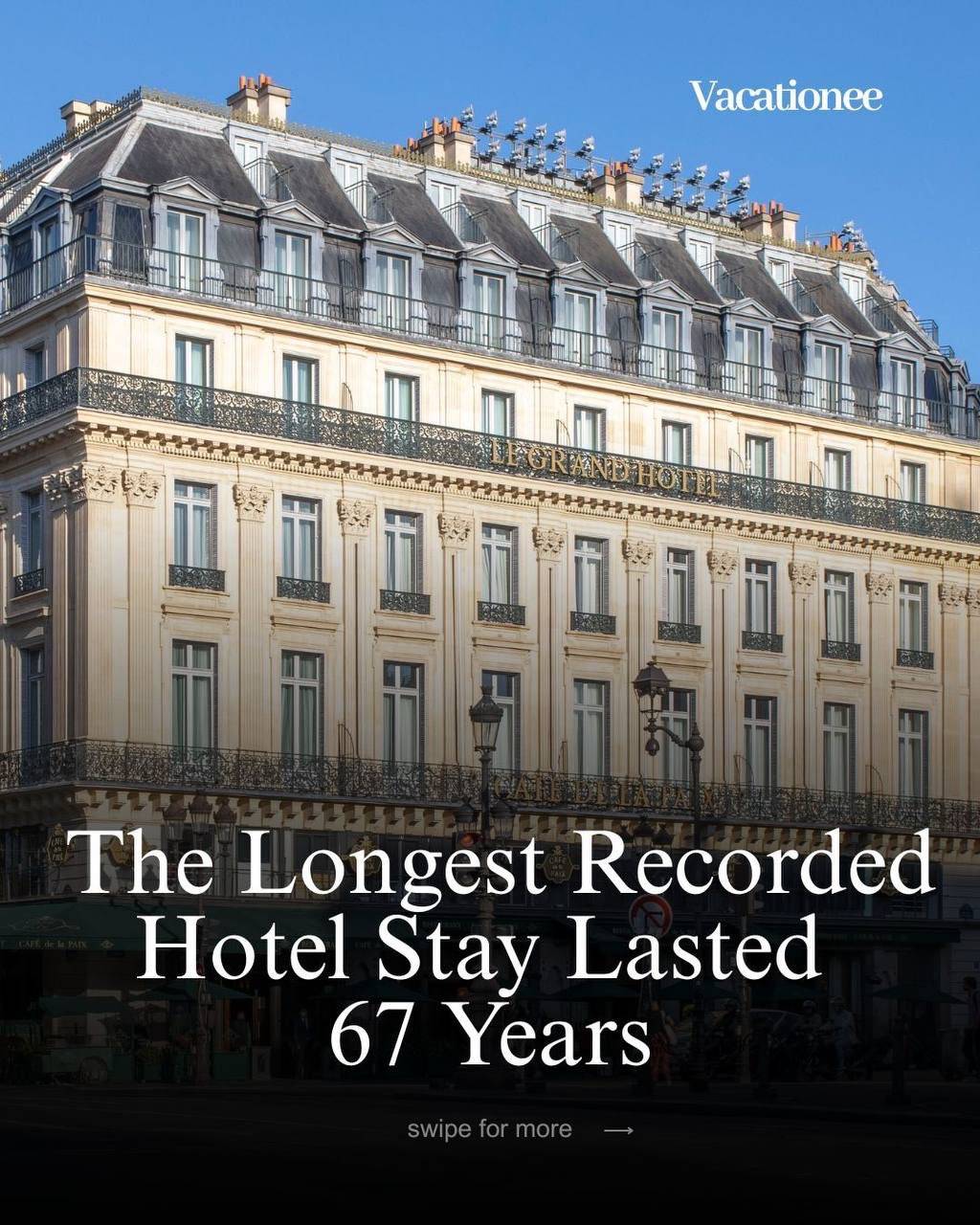 The longest hotel stay on record is said to have lasted 67 years.
According to the claim, a man ide...