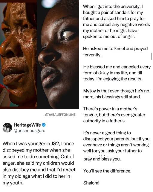 Lady shares what she did after her mother laid a curs3 on her