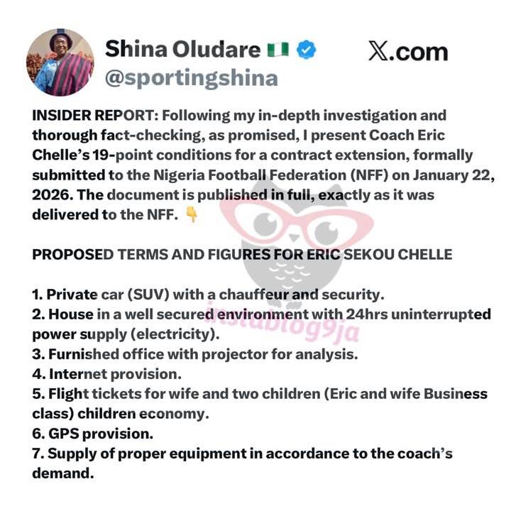 Super Eagles Coach Eric Chelle Demands $130k Monthly Salary, Lists 18 Other Conditions for NFF
