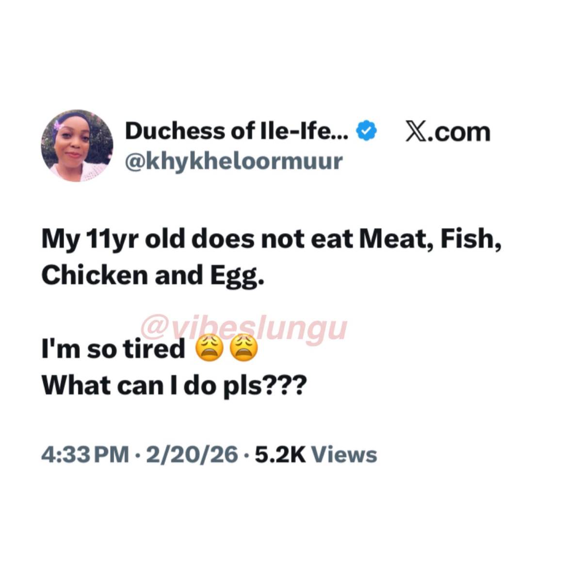 11 years old and said “No meat, no fish, no chicken, no egg” 😭
Madam said she’s officially raising...