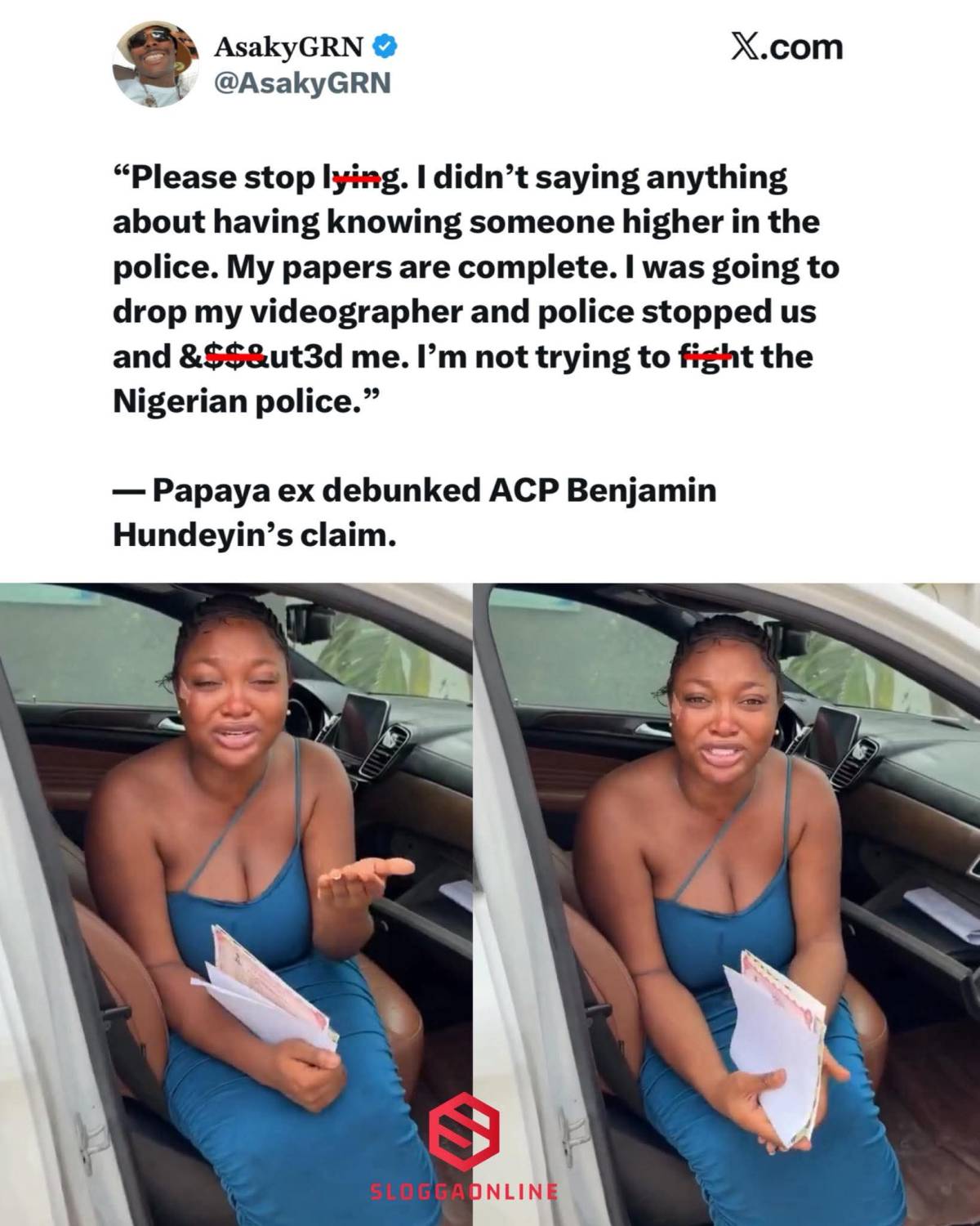 Papaya Ex Denies Claim, Speaks on Alleged Police A$$ault
Social media personality Papaya Ex has res...