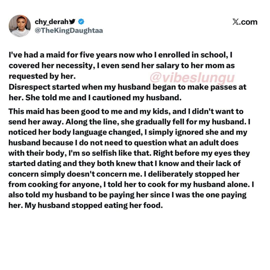 Madam enrolled her maid in school, hubby enrolled himself in premium breakfast 💔🍿
Now he’s in cus...