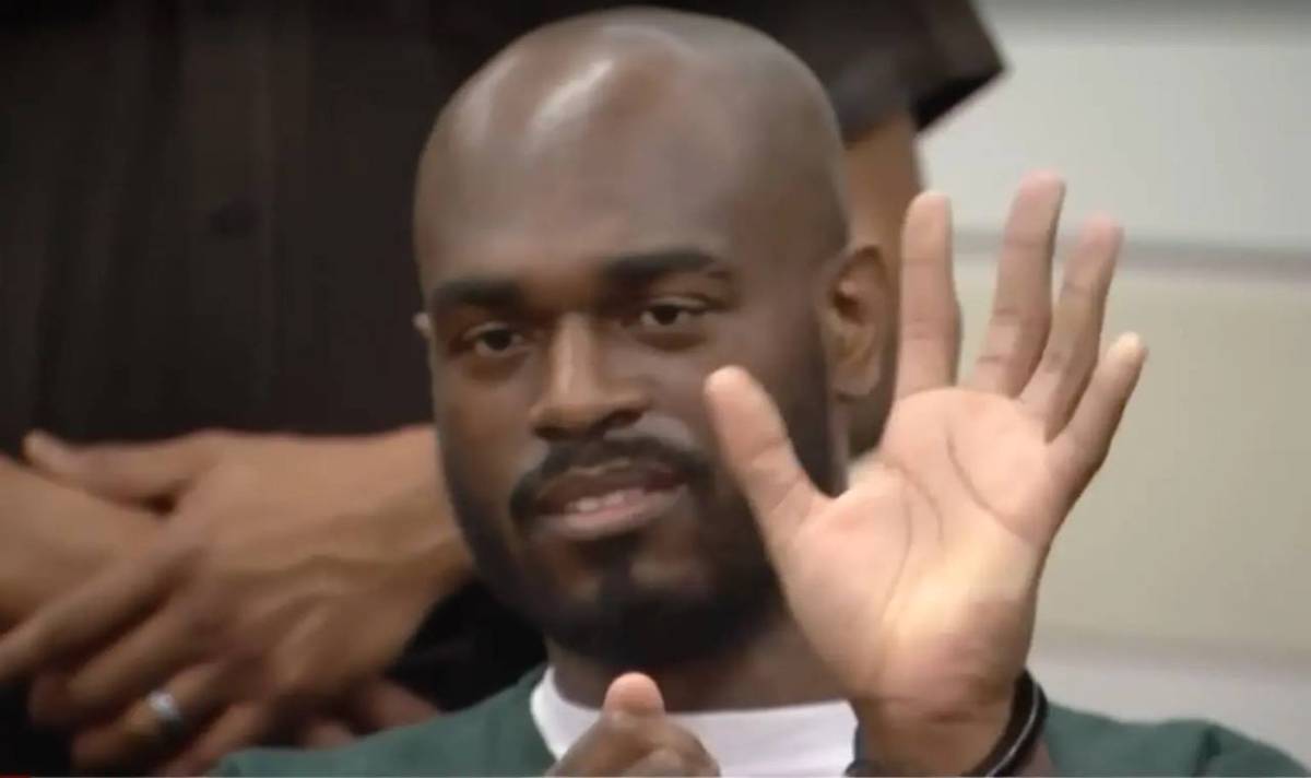A male pr%stitute convicted of k+lling a respected Detroit neurosurgeon showed no visible remorse in...