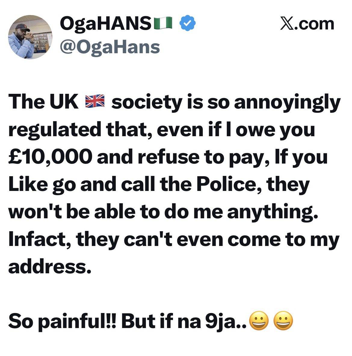 If someone owes you £10,000 in the UK and refuses to pay, the Police can’t do anything about it, unl...
