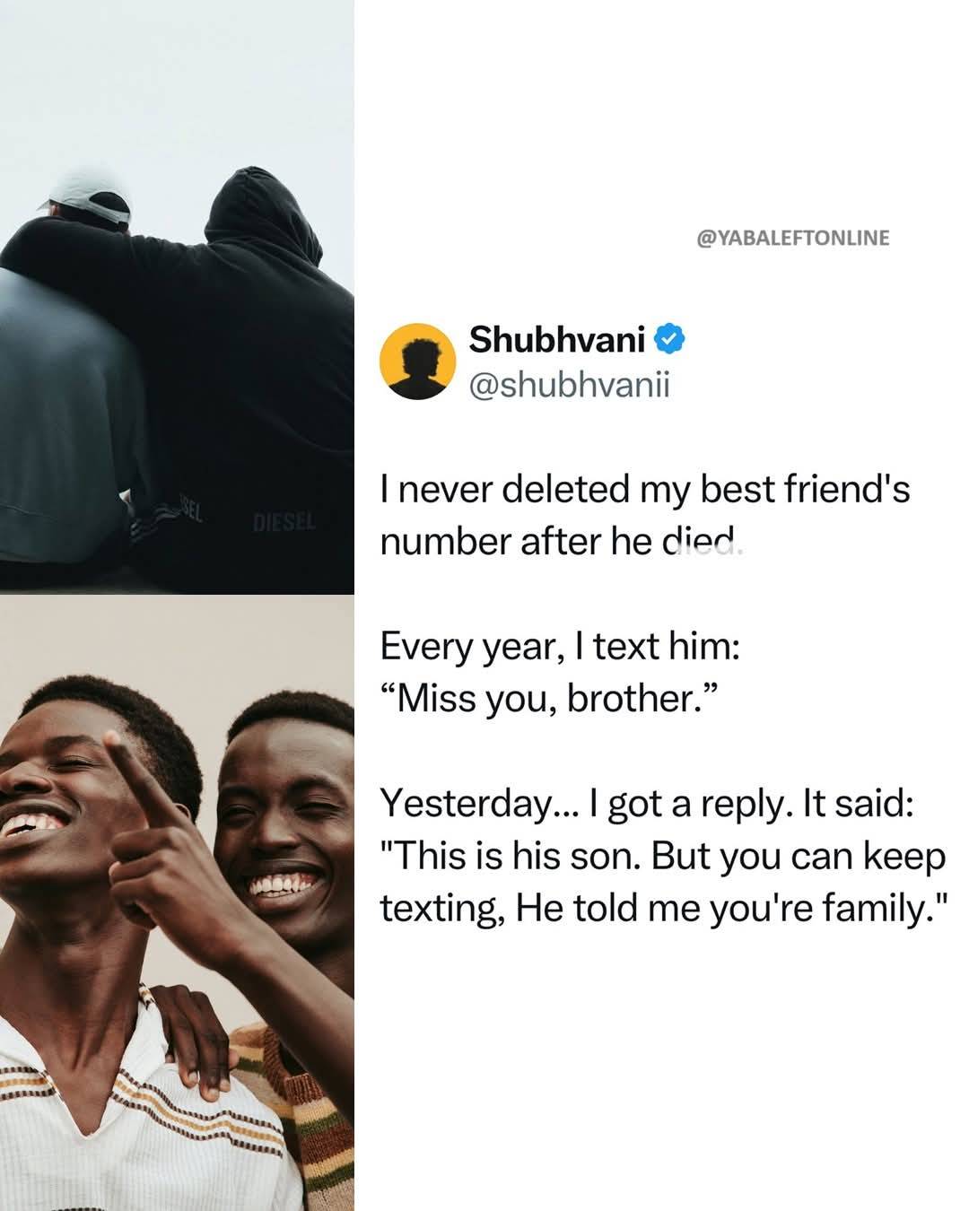 Man who kept texting his late friend gets a reply from the same phone number