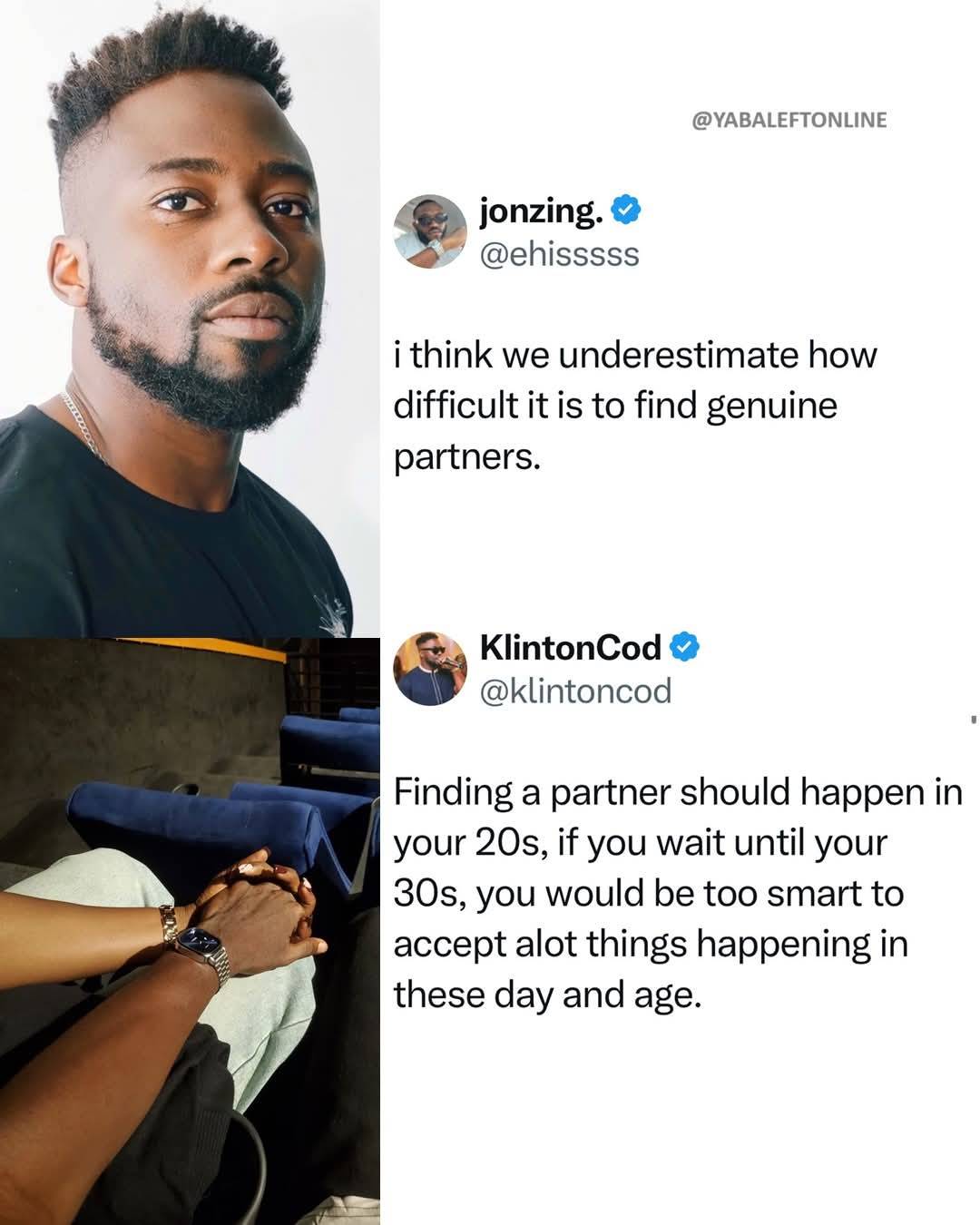"Finding a partner should happen in your 20s" – Content creator, KlintonCod opines