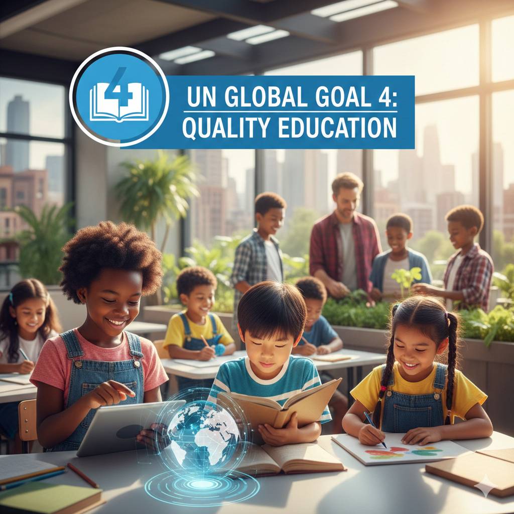SDGs 4=QUALITY EDUCATION
when you educate a child,you educate the Nation,you liberate it,you set it...