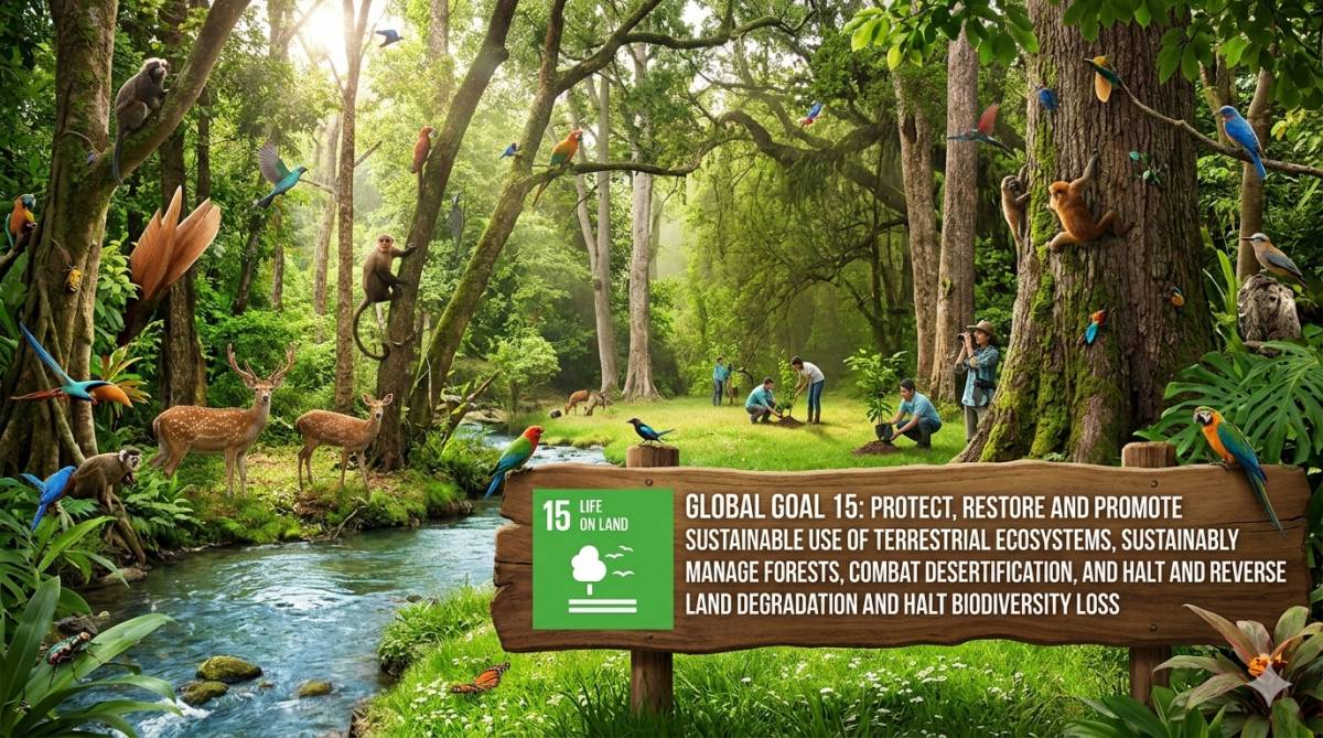 SDGs 15=LIFE ON LAND
This is our own ecosystem,our very own space and habitat!
Certain human action...
