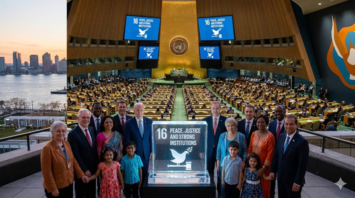 SDGs 16=PEACE,JUSTICE, AND STRONG INSTITUTIONS
The UN was established to stand as an organization f...