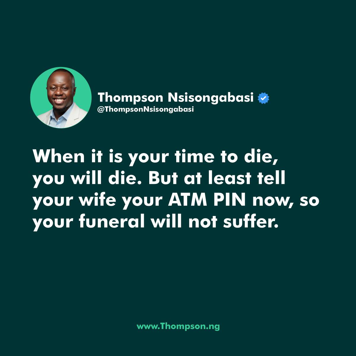 Post by Thompson Nsisongabasi