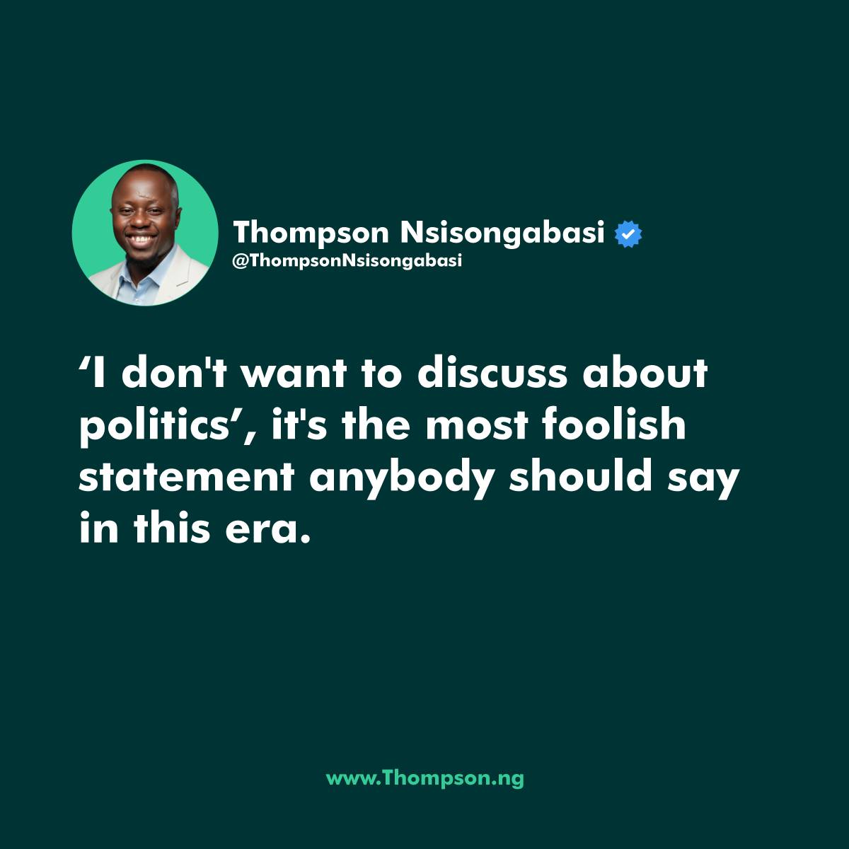 Post by Thompson Nsisongabasi