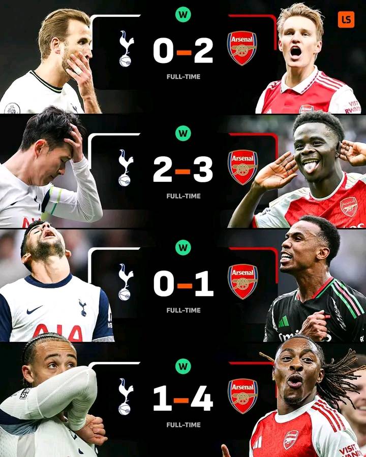 Arsenal's recent win against Tottenham Hotspur was a thriller! They secured a 4-1 victory, with Eber...