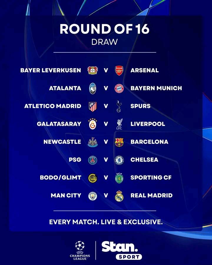 The Champions League Round of 16 draw is out and it is UNMISSABLE 🤤
↳ UEFA Champions League. Live...