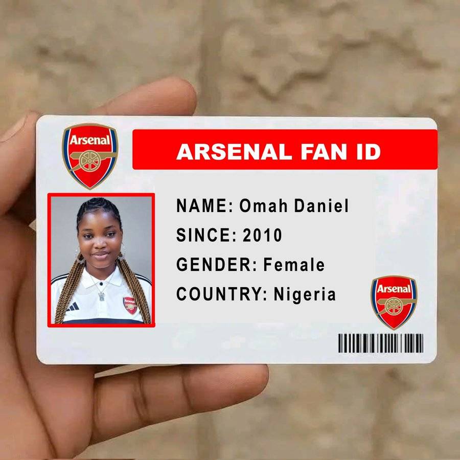 Arsenal id card