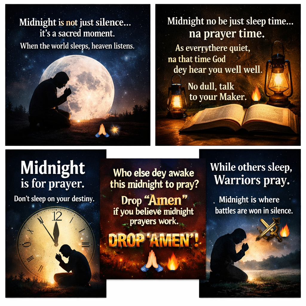 Midnight is not just silence… it’s a sacred moment.
When the world sleeps, heaven listens.
Use this...