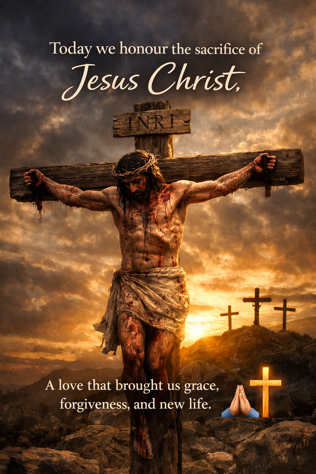 Today we honour the sacrifice of Jesus Christ—a love that brought us grace, forgiveness, and new lif...