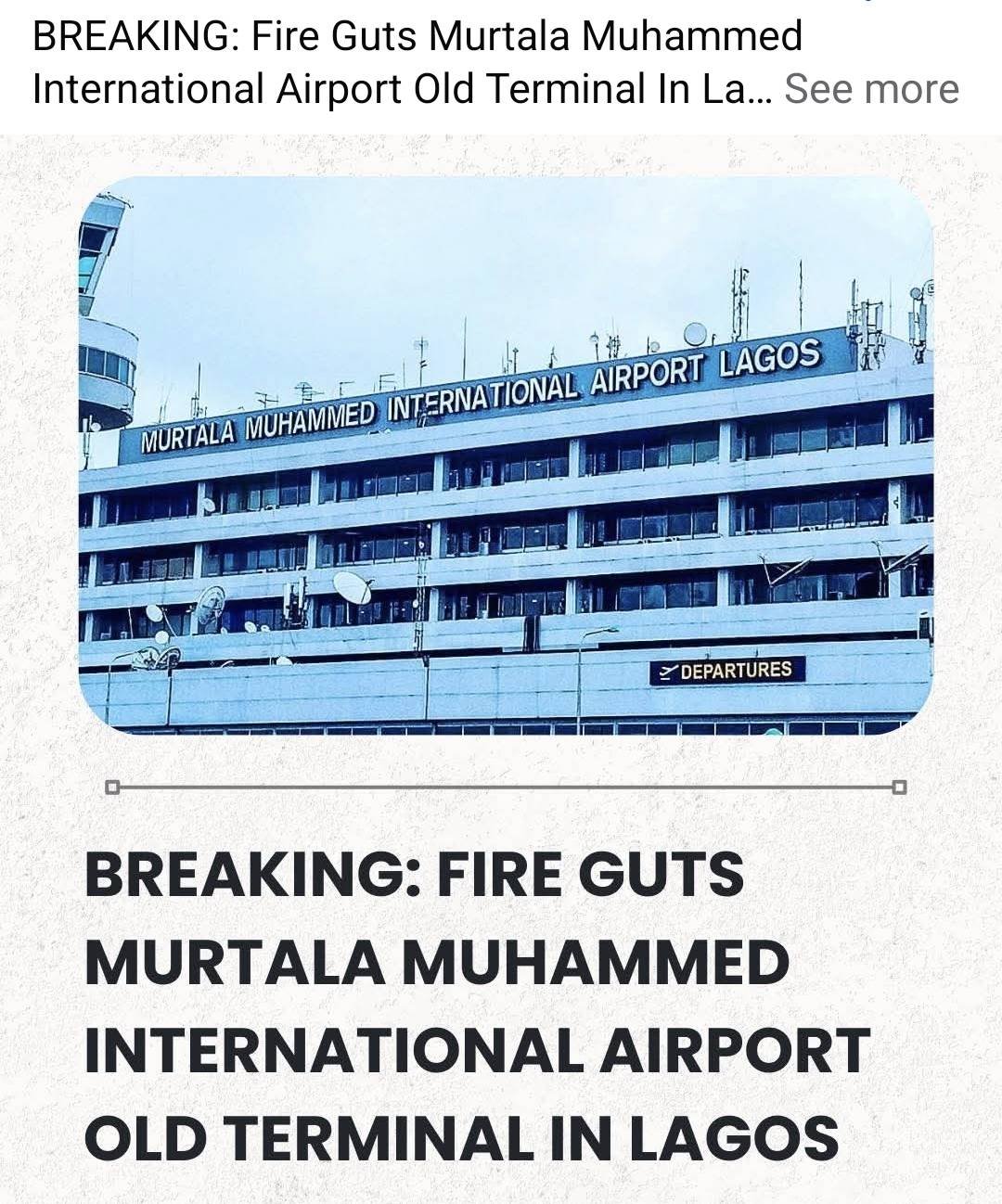 Breaking news