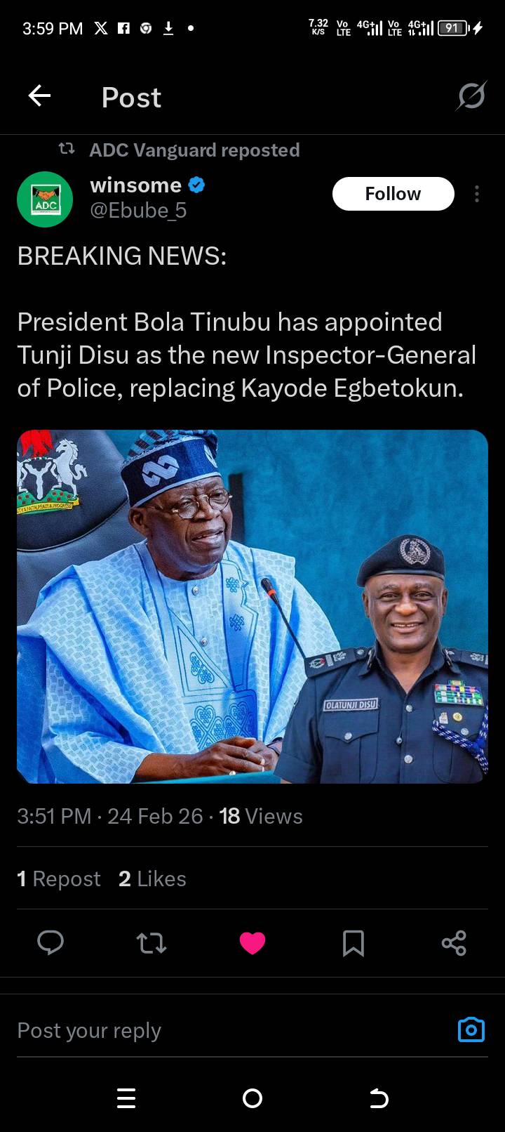 While we wait to see what happens to Kayode Egbetokun, we have another IG.
