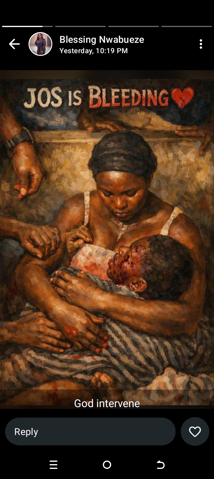 She said, "He is my son. He is not dead. My son is not dead. Promise is not dead."
Yet this govern...