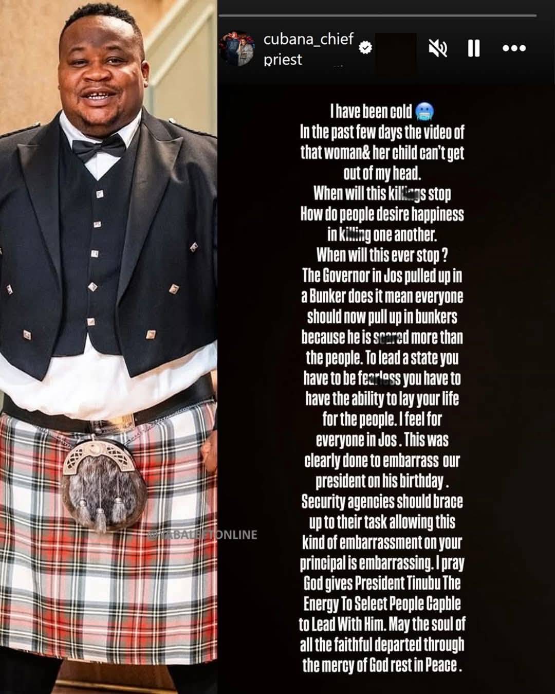 Cubana Chief Priest, Shehu Sani and Obi Cubana, all are mad men. Look at how they subtly shift the b...