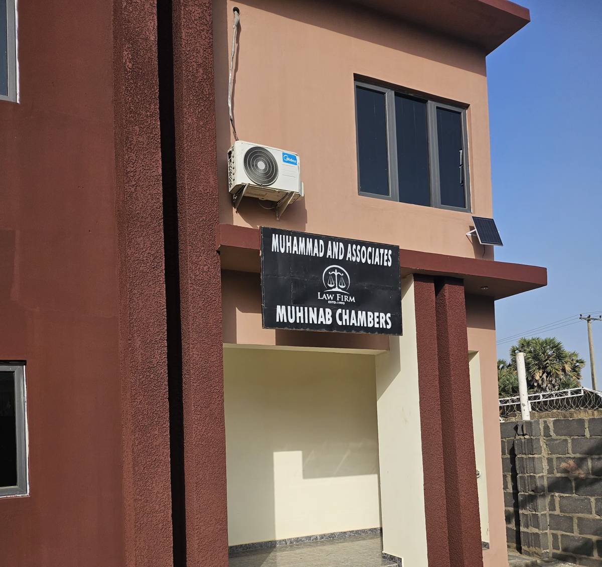 My law office. A dream fulfilled. No more landlords wahala..