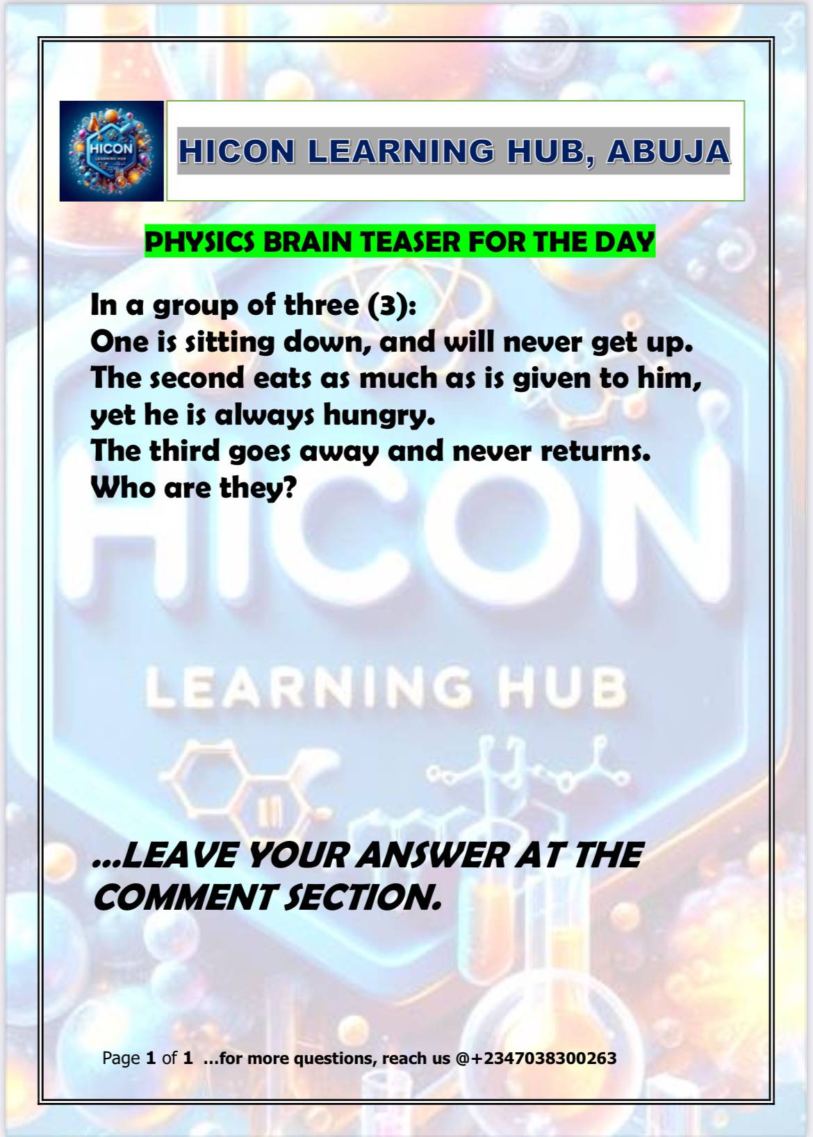 Smart thinking people are invited to give us the answers in the comments…
#leekeeleekee
#learningisf...
