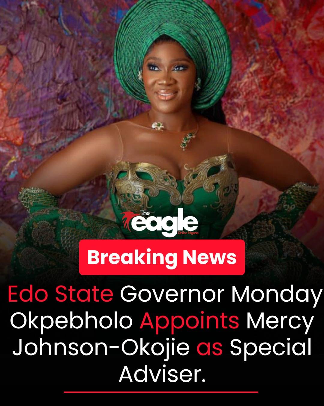 Edo Governor Okpebholo Appoints Mercy Johnson-Okojie as Special Adviser
Edo State Governor, Monday...