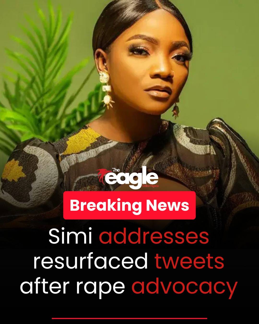 Simi addresses resurfaced tweets after rape advocacy