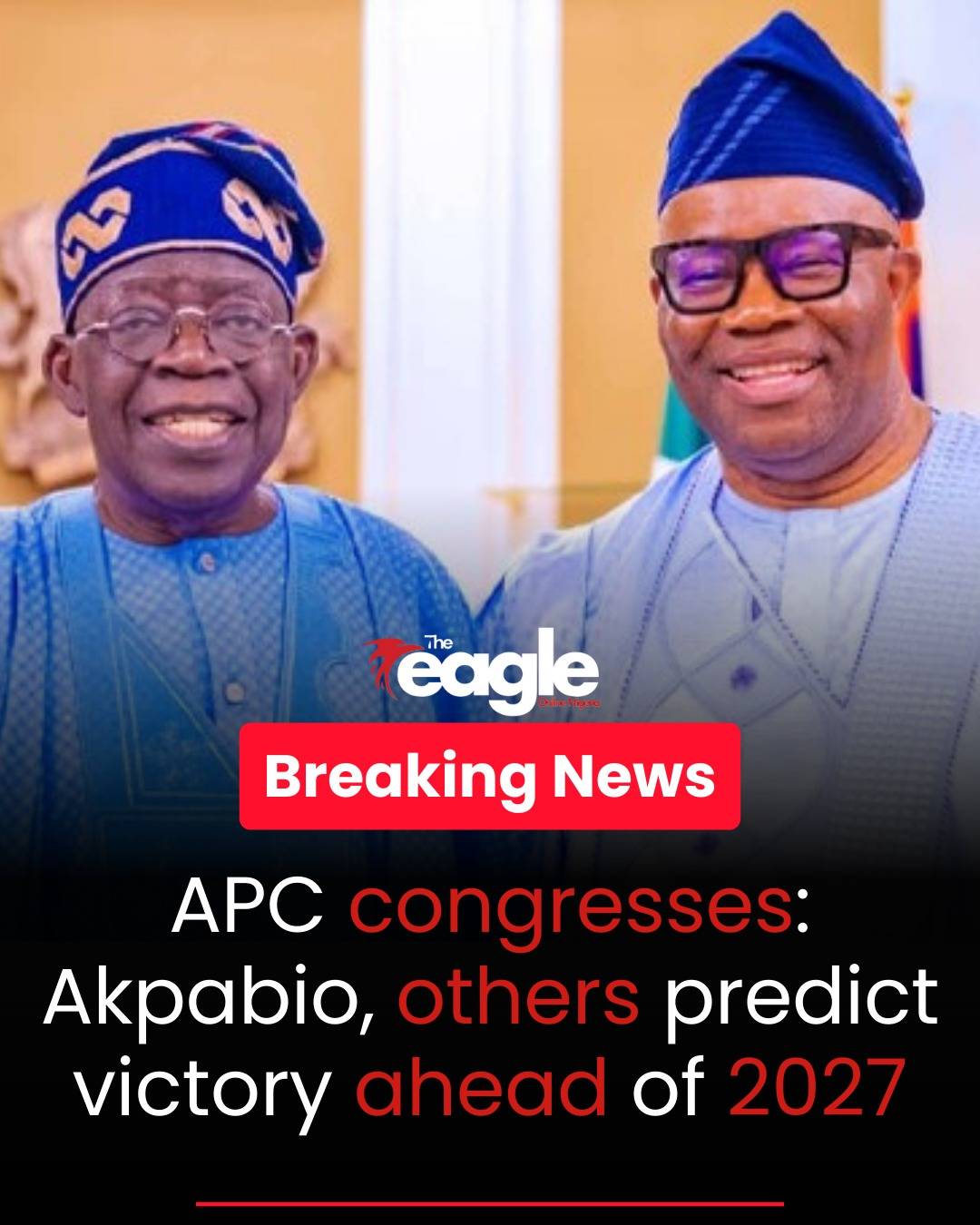 APC congresses: Akpabio, others predict victory ahead of 2027
#theeagleonlinenigeria
#Fayose
#Pete...