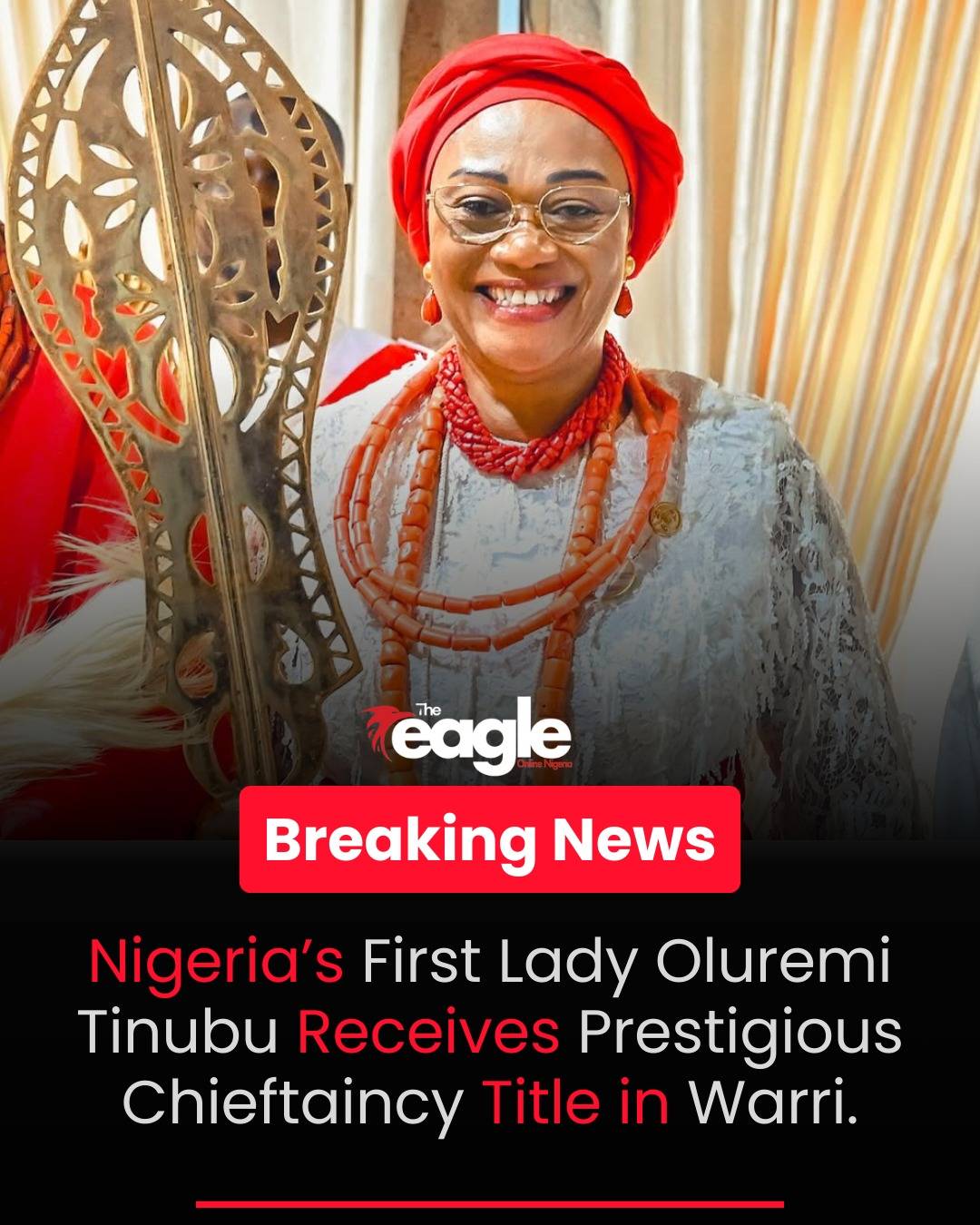 The President’s wife, Senator Oluremi Tinubu, has been conferred with a chieftaincy title in Warri....