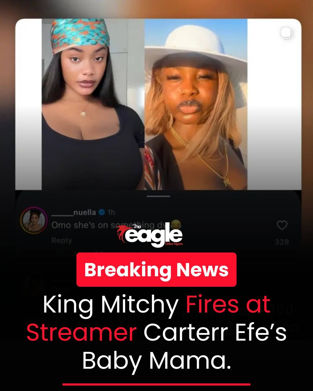 King Mitchy drags Streamer Carterr Efe’s baby mama .
#Theeagleonlinenigeria #trending #fyp #kingmit...