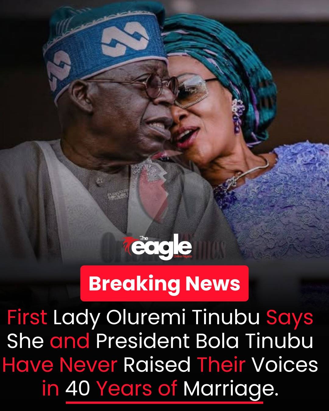 First Lady Oluremi Tinubu Reflects on 40-Year Peaceful Marriage With President Tinubu
Nigeria’s Fir...