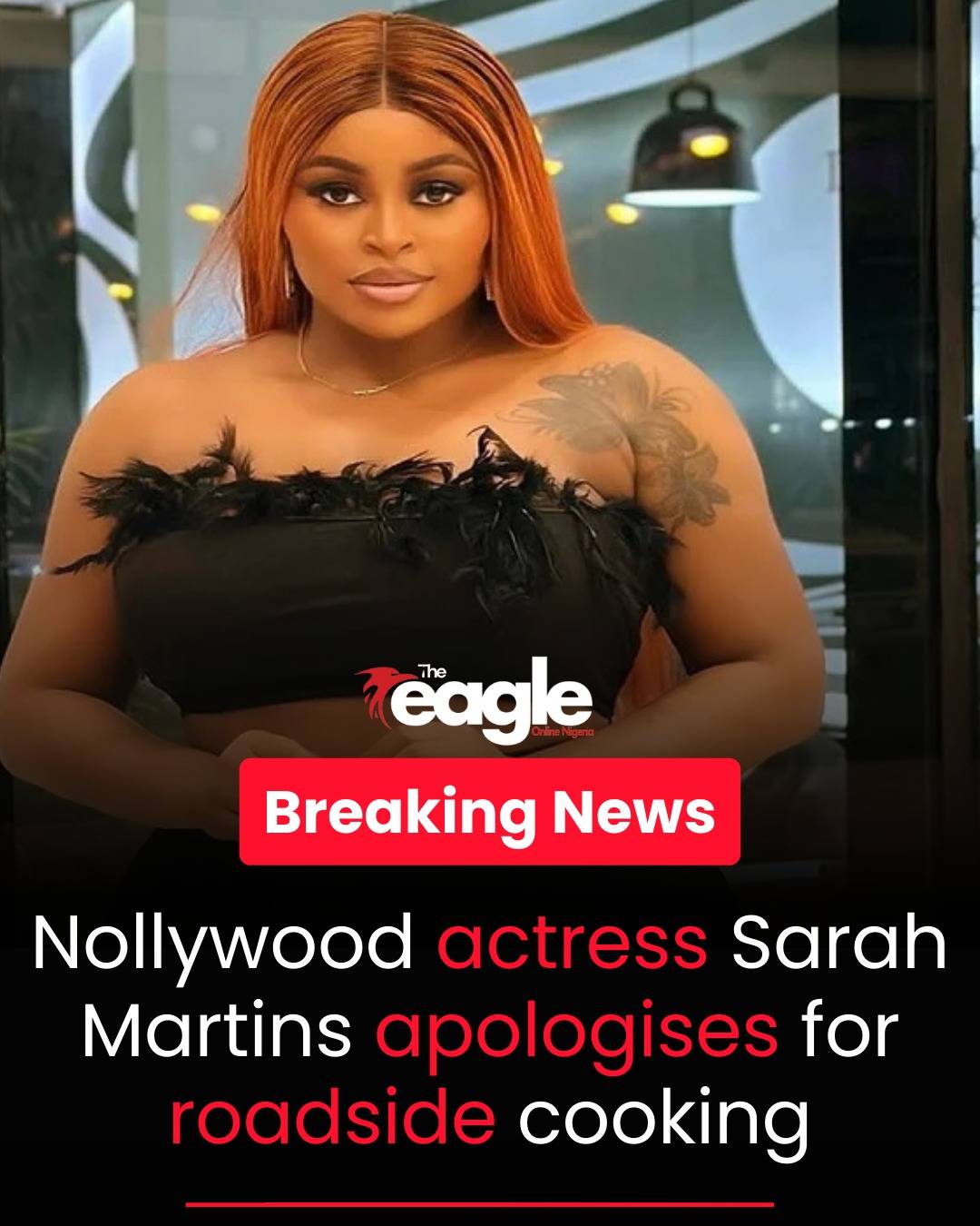 Nollywood actress Sarah Martins apologises for roadside cooking
#theeagleonlinenigeria
#SarahMarti...