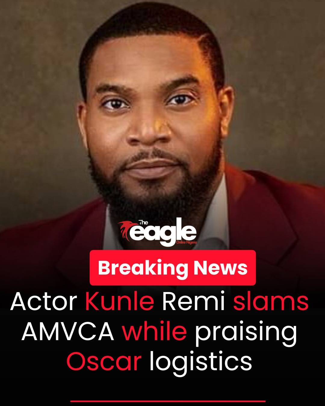 Actor Kunle Remi slams AMVCA while praising Oscar logistics
#theeagleonlinenigeria
#KunleRem
i #AMV...