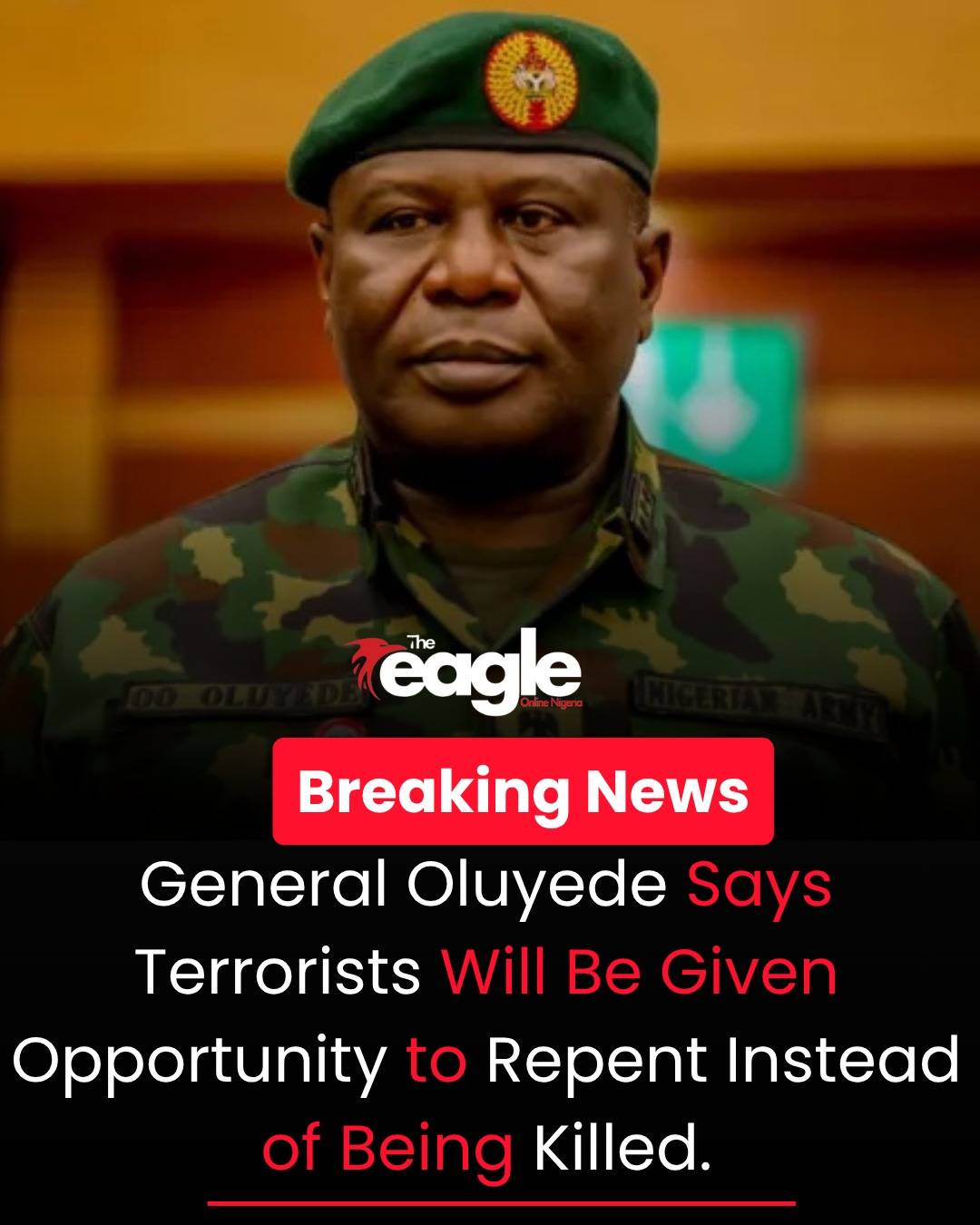 Christopher Musa Oluyede Defends Amnesty Approach, Says Terrorists Should Be Given Chance to Repent...
