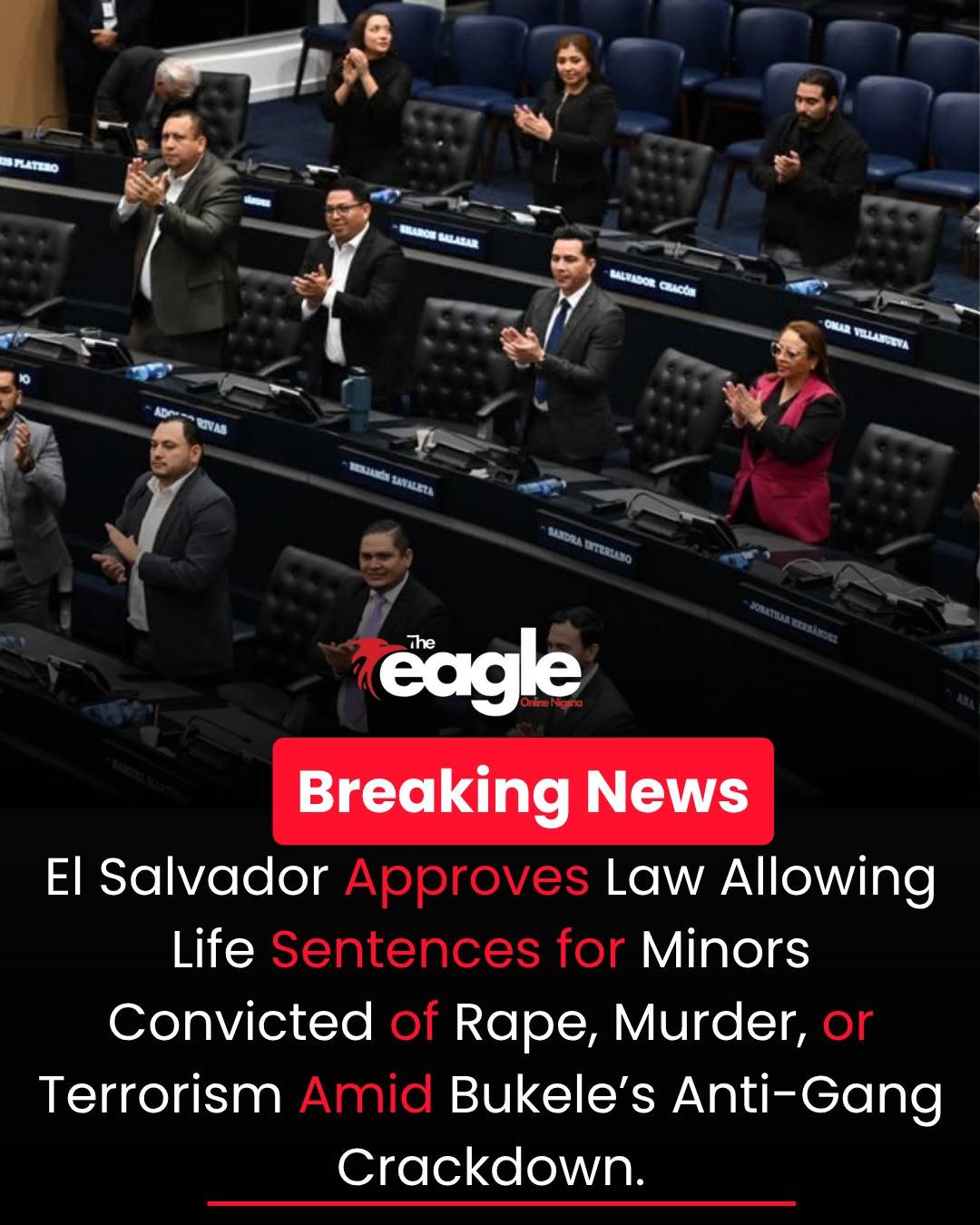 El Salvador Approves Life Sentences for Minors in Rape, Murder, and Terrorism Cases
As part of Pres...