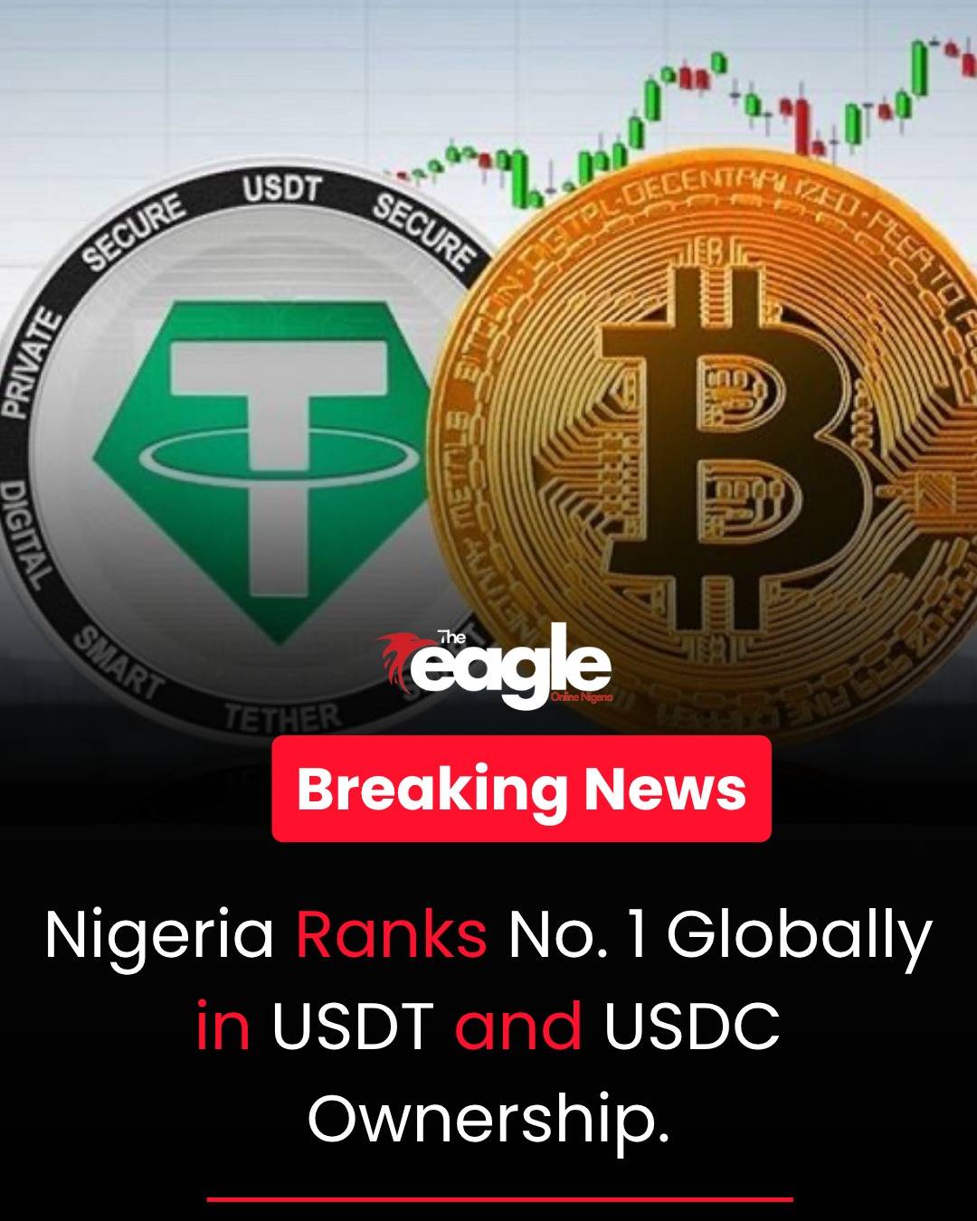 Nigeria Ranks No. 1 Globally in USDT and USDC Ownership.
#theeagleonlinenigeria #trending #fyp #nig...