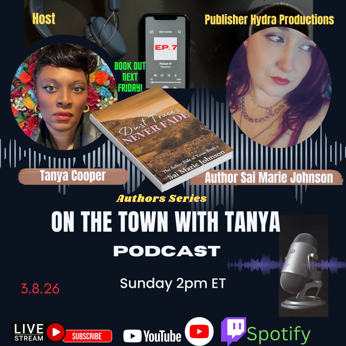 Go to our YouTube channel for the full interview! #authors #onthetownwithtanya