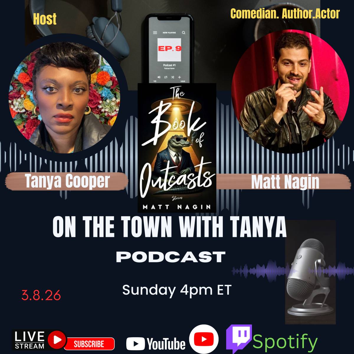 #comedy #standupcomedy  todays 2nd guest! YouTube for full interview!