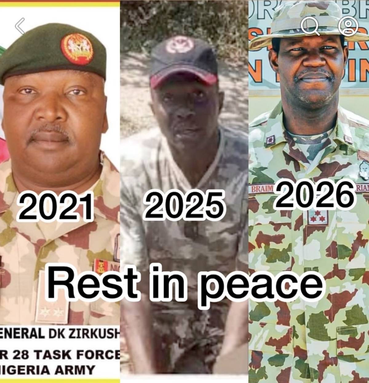 Which way Nigeria? Lost 3 Brig Gen to Biko haram . Still so called an army general was saying no one...